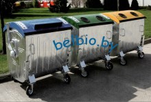 контейнер оцинкованный для мусора на четырех колесах продажа