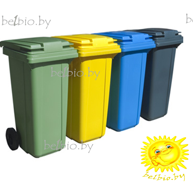 бак для мусора пластиковый 240 литров