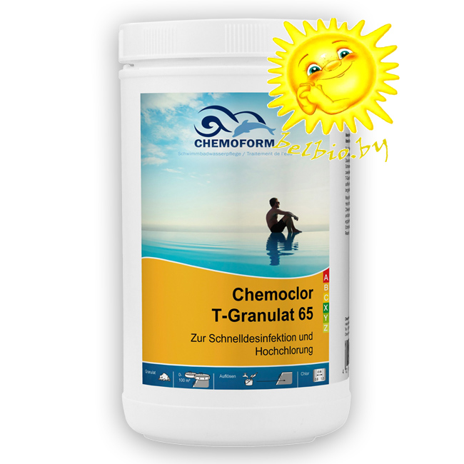 chemoform кемохлор т-65 в гранулах 1 кг для бассейна
