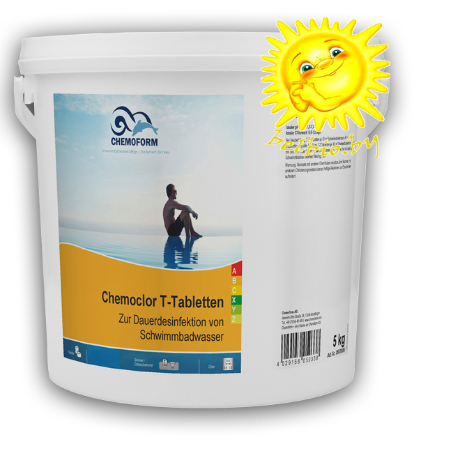 chemoform кемохлор-T таблетки 5 кг для бассейна
