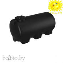 емкость пластиковая для воды и прочих жидкостей N- 1000л горизонтальная черная