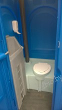 Туалетная кабина с ножной помпой,дозатором и держателем бумажных полотенец