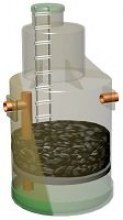 Вертикальный сорбционный фильтр для тонкой очистки стоков