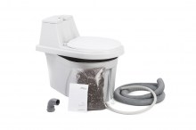Туалет дачный  с торфяным биотуалетом Компакт М  с отводом жидкости