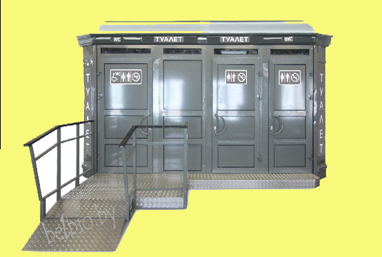 Туалетный  модуль – павильон  для людей с ограниченными возможностями модель  313И сетевая
